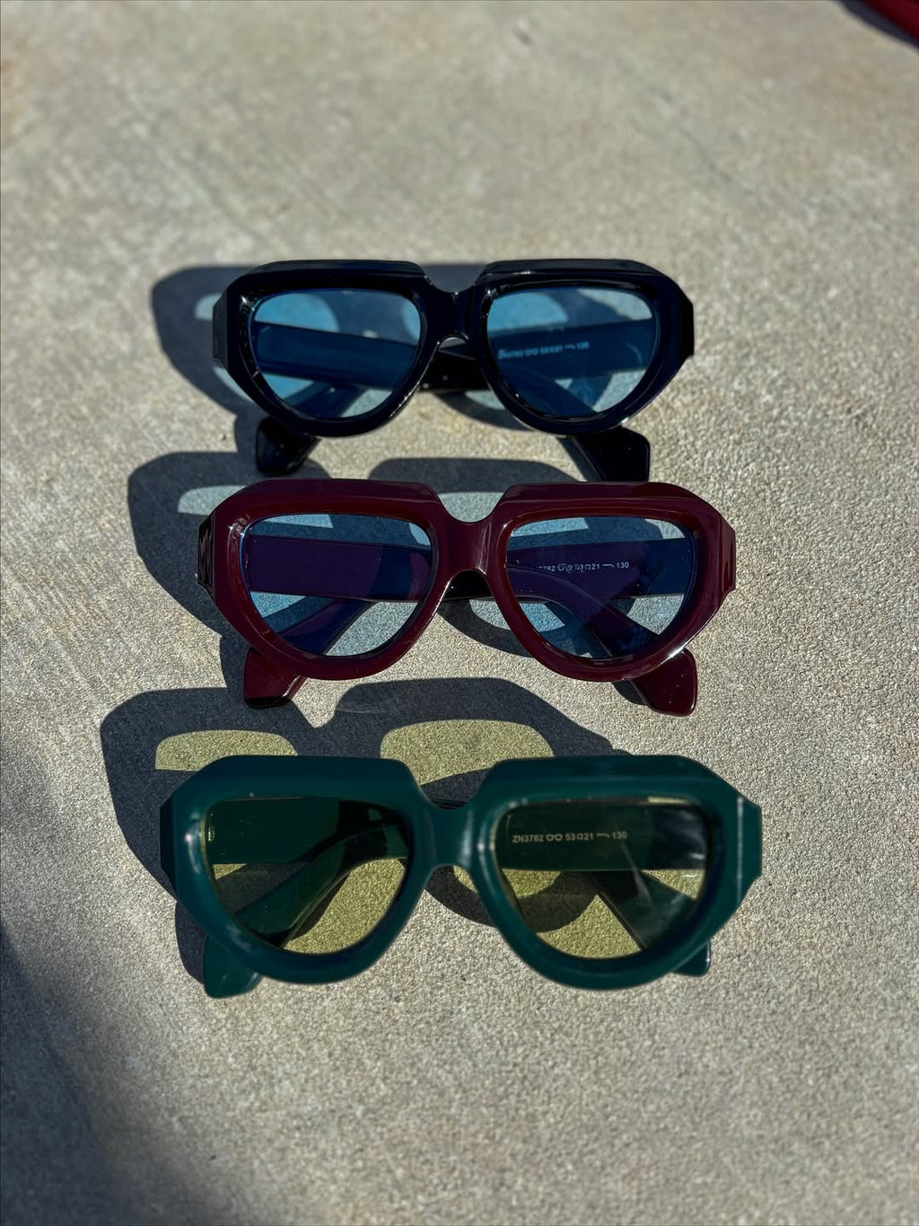 Angular Shield Frame Sunglasses